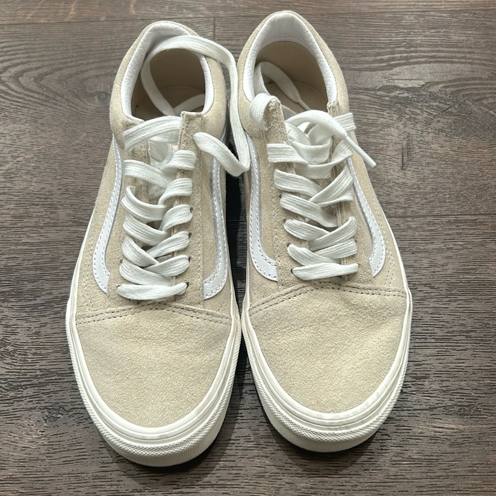 Vans Old Skool suede sneakers in cream